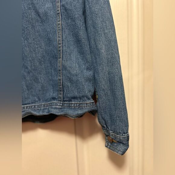 Vintage 90’s Bill Blass Denim Jean Jacket Classic trucker women’s MP blue Petite - Picture 12 of 15